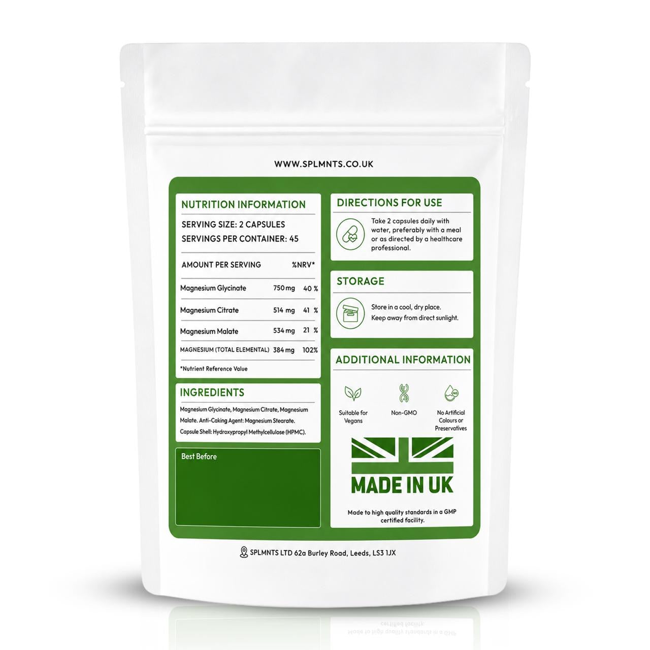 Magnesium Glycinate 3-in-1